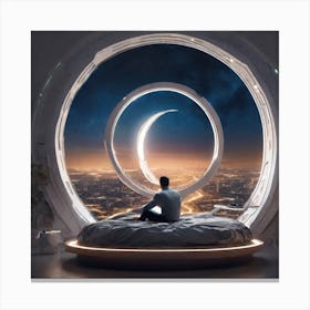 Futuristic Bedroom 10 Canvas Print