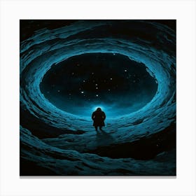 Man In A Tunnel Canvas Print