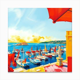 Côte D'Azur Canvas Print