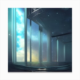 Futuristic Space Canvas Print