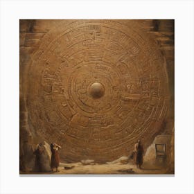Aztec Calendar 1 Canvas Print