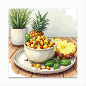 Pineapple Salsa Canvas Print