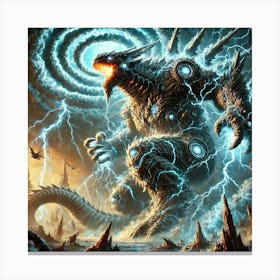 Thunder Leviathans Stratospheric Sovereigns Canvas Print