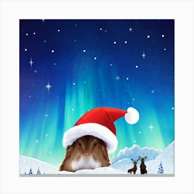 Santa'S Reindeer Canvas Print