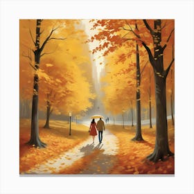 Autumn Walk 1 Canvas Print