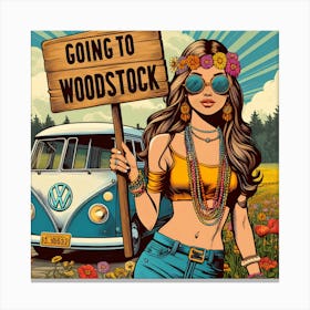 Going To Woodstock Canvas Print