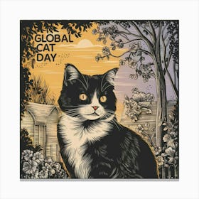 Global Cat Day 1 Canvas Print