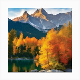 Autumn In The Alps Canvas Print