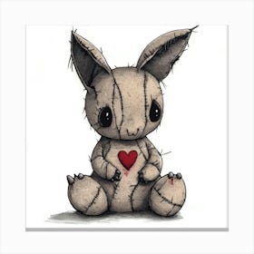 Heart Bunny Stampe su tela