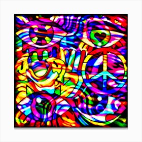 Psychedelic Eyes Canvas Print