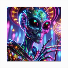 Alien Art Canvas Print