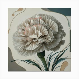 Carnation Motherhood Abstract Wall Design Canvas Print