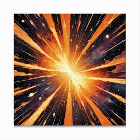 Space Burst 1 Canvas Print