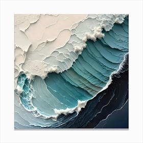 Abstract Wave Painting 5 Canvas Print