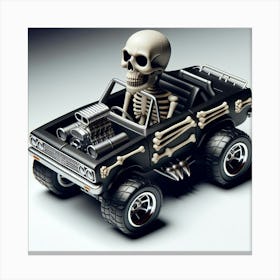 Skeleton Car 7 Canvas Print