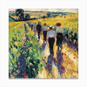 Walk In The Vineyard Canvas Print