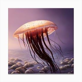 Flying Jelly Canvas Print