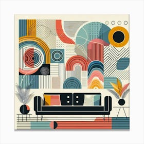 Modern Living Room Canvas Print