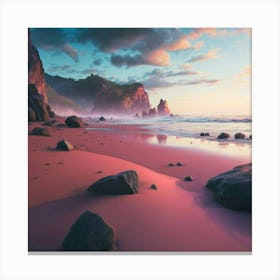 Sunset On The Beach 11 Canvas Print