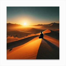 Solitude In The Desert Canvas Print