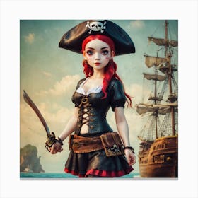 Pirate Girl Canvas Print