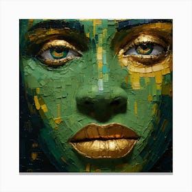 Woman'S Face 10 Canvas Print