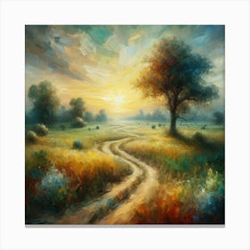 Road To The Sunset Canvas Print