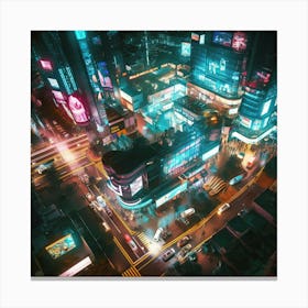 Futuristic Cityscape 1 Canvas Print