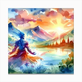 Lord Krishna Canvas Print