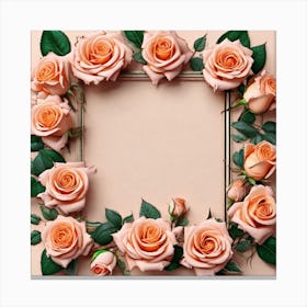 Frame Of Roses 5 Canvas Print