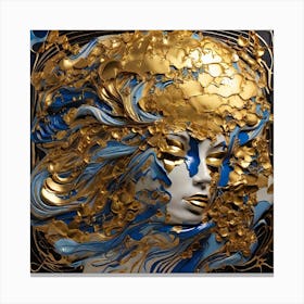 gold women Canvas Print