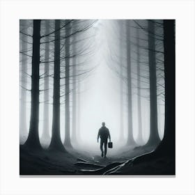 Man In The Woods 2 Canvas Print