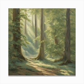 Path In The Woods 11 Canvas Print