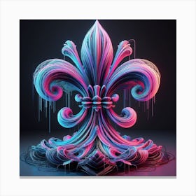 Heraldic Lily 2 Canvas Print