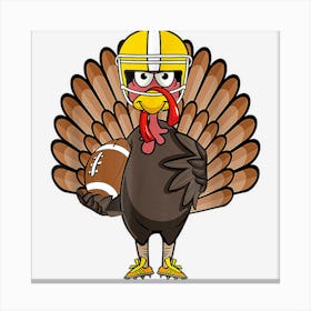 Turkey Football Thanksgiving Turkey Bowl Canvas Print