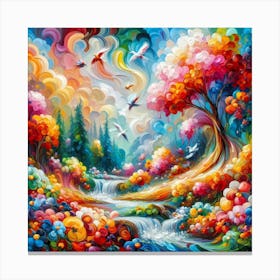 Colorful Forest 2 Canvas Print