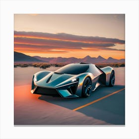 Futuristic Sports Car 6 Canvas Print