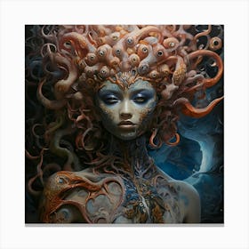 Octopus Woman Canvas Print