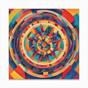 Abstract Compass Canvas Print