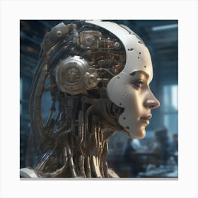 Robot Woman 51 Canvas Print