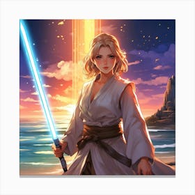 Star Wars Rey Canvas Print