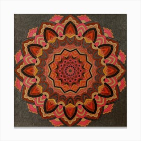 Mandala Vibrant Hues Canvas Print