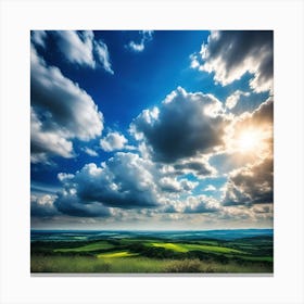 Cloudy Sky 25 Canvas Print