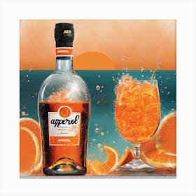 Aperol Wall Art Inspired Canvas Print