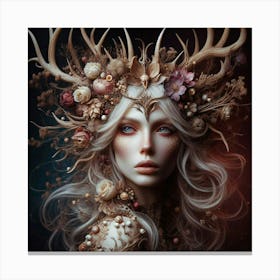 Deer Head Canvas Print