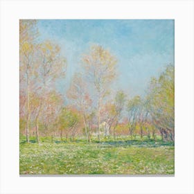 Claude Monet'S Spring Garden 1 Canvas Print