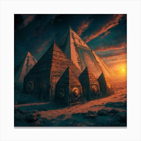 Egyptian Pyramids 5 Canvas Print