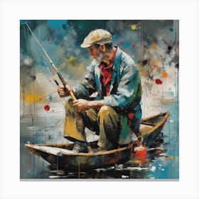 fishing by realfnx Canvas Print
