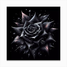 Black Rose 2 Canvas Print