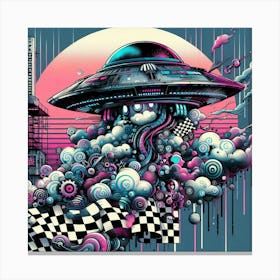 Alien Spaceship 2 Canvas Print